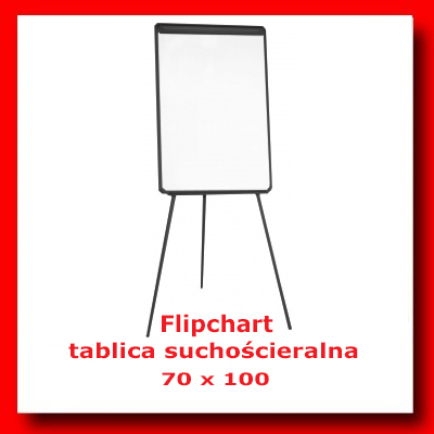 Flipchart suchościeralny na trójnogu 70 x 100 cm q-connect 