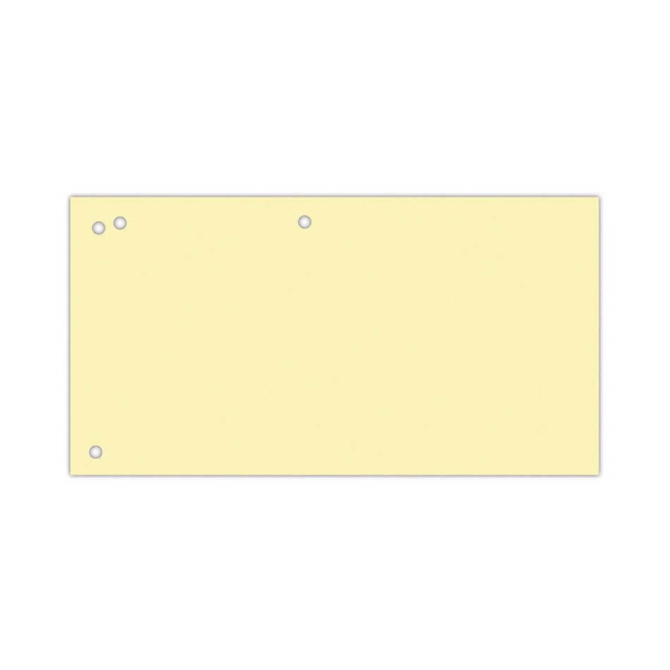 Przekładki OFFICE PRODUCTS, karton, 1/3 A4, 240x105mm, 100szt., żółte