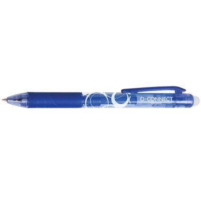Długopis automatyczny wymazywalny, niebieski Q-Connect