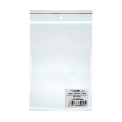 Torebka strunowa DONAU, LDPE, 550x550mm, 100szt., transparentna
