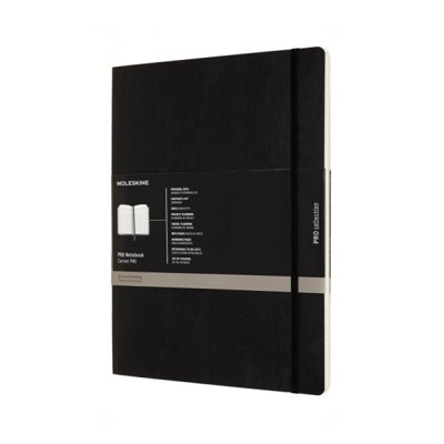 Notes MOLESKINE Professional XXL (21,6x27,9 cm) miękka oprawa, 192 strony, czarny