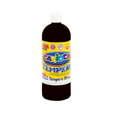 Farba Carioca tempera 1000 ml czarna (KO03/24)