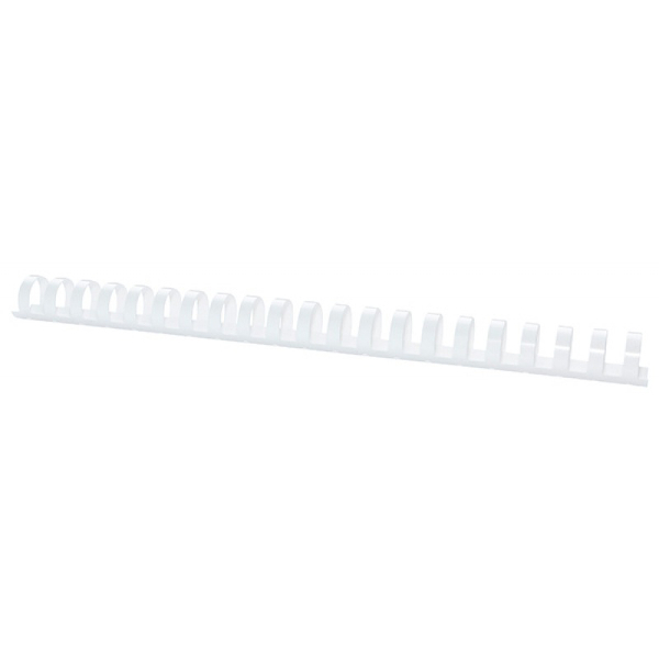 Grzbiety do bindowania Office Products, A4, 22mm (210 kartek), 100 szt. białe