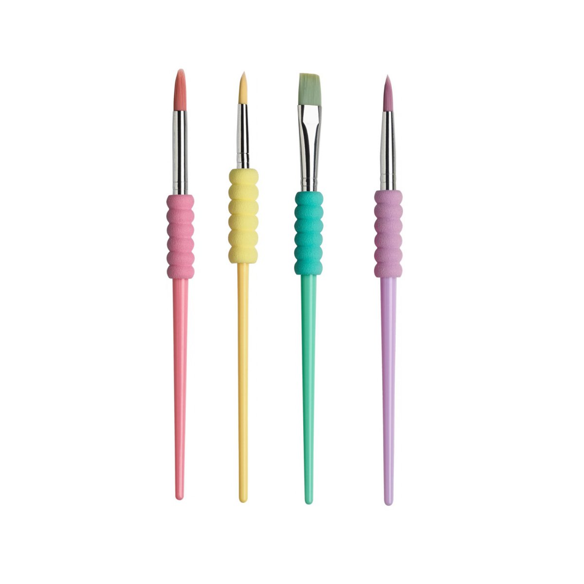Pędzelki z miękkim uchwytem, 4 sztuki, Faber-Castell