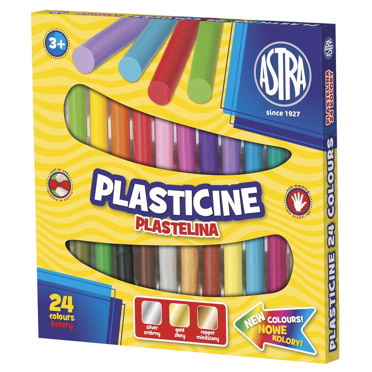Plastelina, 24 kolory Astra