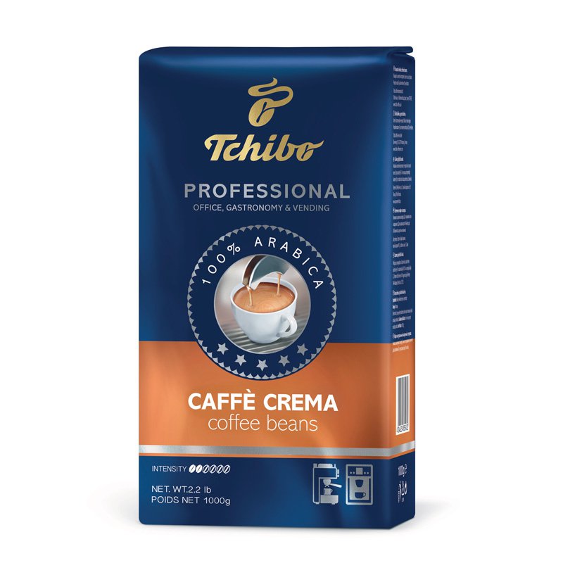 Kawa TCHIBO, PROFESSIONALE CAFFE CREMA 100 % ARABICA, ziarnista, 1000 g