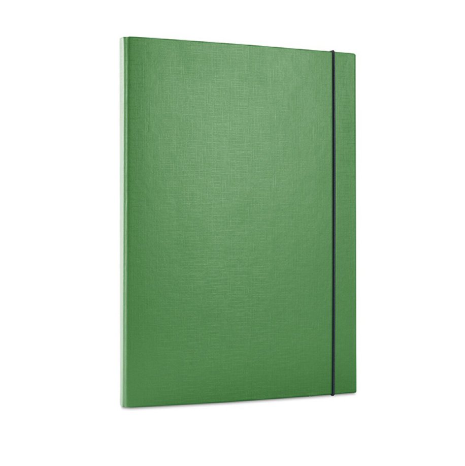 Teczka z gumką OFFICE PRODUCTS, PP, A4/15, 3-skrz., zielona