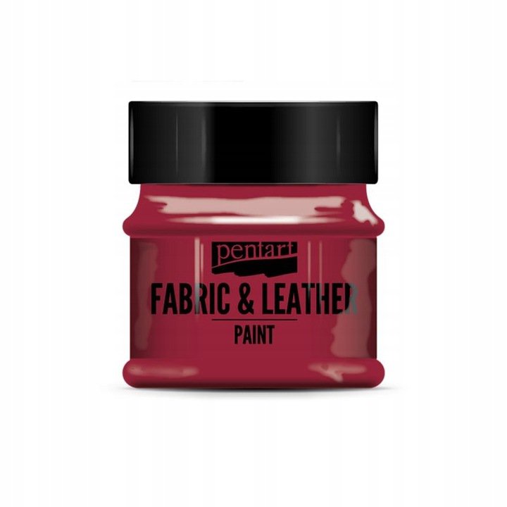 Farba do tkanin i skór 50ml czerwona