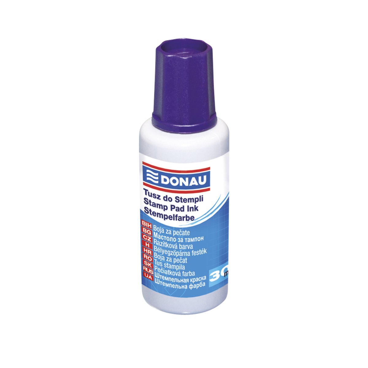 Tusz do pieczątek DONAU, 30ml, fioletowy