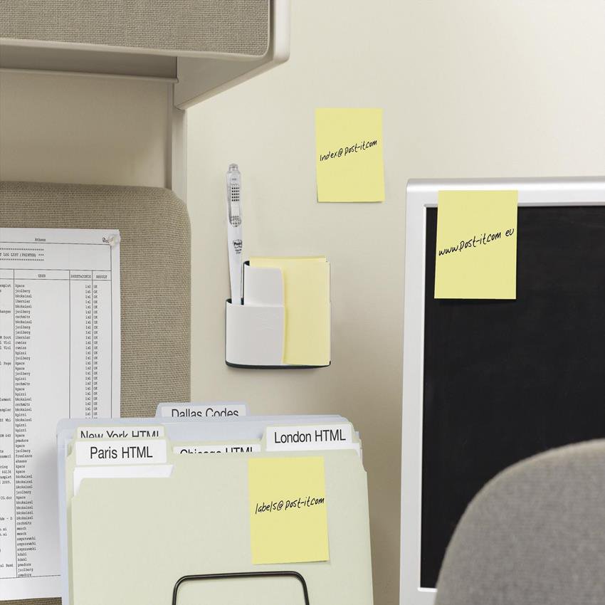 Karteczki samoprzylepne Post-it Super Sticky Żółte 48x48mm 12x90 karteczek