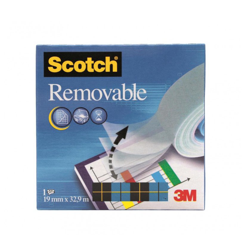 Taśma biurowa, do repozycjonowania SCOTCH® Removable (811)