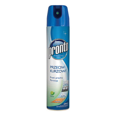 PRONTO Spray przeciw kurzowi Cytrynowy 300ml połysk 