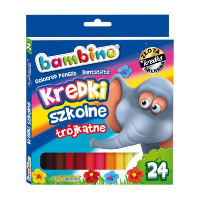 Kredki szkolne, Bambino, 24 kolory