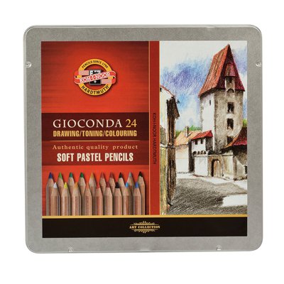 Pastele suche w drewnie 24 K Gioconda