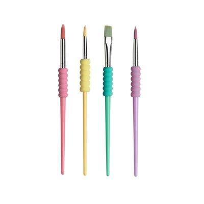 Pędzelki z miękkim uchwytem, 4 sztuki, Faber-Castell