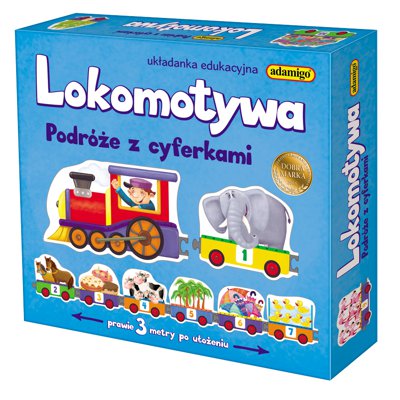 Adamigo, gra edukacyjna Lokomotywa Podróże z cyferkami