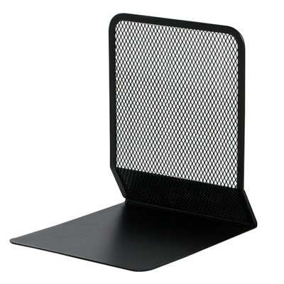 Stojak na książki Q-Connect Office Set, metalowy, czarny-2-sztuki