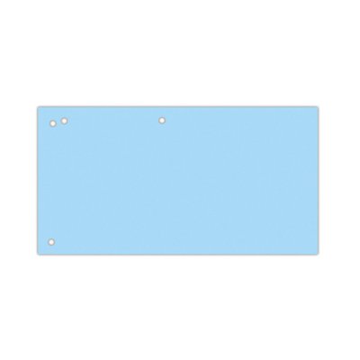 Przekładki OFFICE PRODUCTS, karton, 1/3 A4, 240x105mm, 100szt., niebieskie