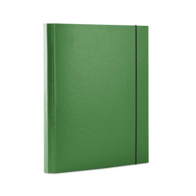 Teczka z gumką OFFICE PRODUCTS, PP, A4/30, 3-skrz., zielona