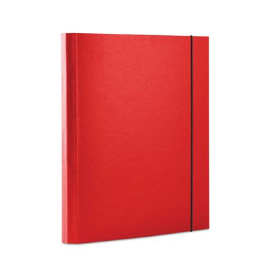 Teczka z gumką OFFICE PRODUCTS, PP, A4/30, 3-skrz., czerwona