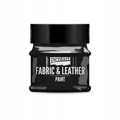 Farba do tkanin i skór 50ml czarna