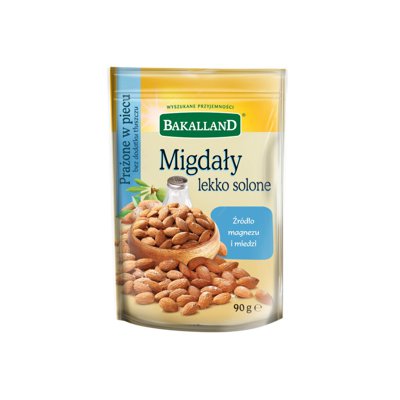 Migdały lekko solone, Bakalland, 90gr