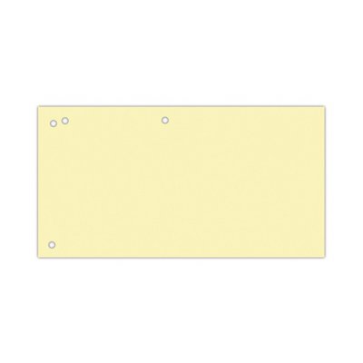 Przekładki OFFICE PRODUCTS, karton, 1/3 A4, 240x105mm, 100szt., żółte