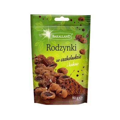 Rodzynki w czekoladzie i kakao, Bakalland, 80gr