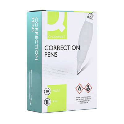 Korektor w piórze Q-CONNECT, metalowa końcówka, 8ml