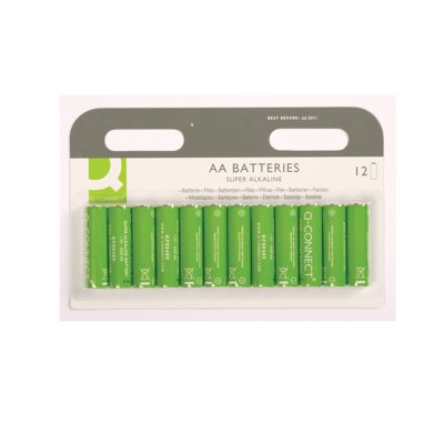 Baterie super-alkaliczne Q-CONNECT AA, LR06, 1,5V, 12szt.