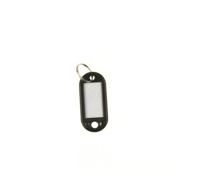 Zawieszki na klucze Q-CONNECT, 50x22mm, 100szt., czarne