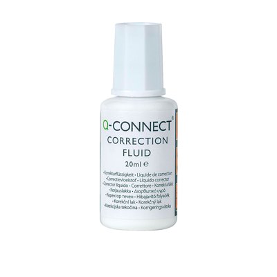 Korektor w płynie Q-CONNECT z pędzelkiem, 20ml