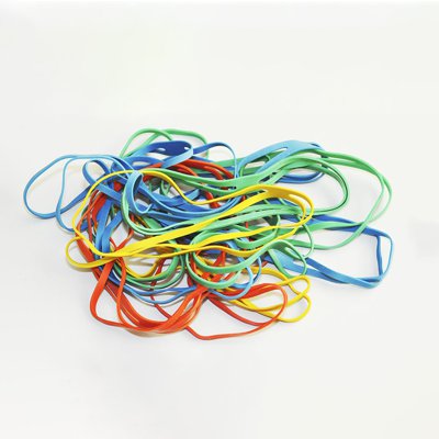 Gumki krzyżowe Q-CONNECT, 0,1kg, średnica 100mm, mix kolorów