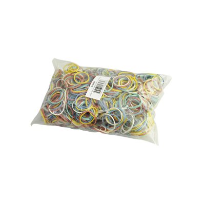 Gumki recepturki Q-CONNECT, 250g, średnica 25mm, mix kolorów