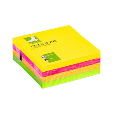 Kostka samoprzylepna Q-CONNECT Brilliant, 76x76mm, 1x320 kart., neonowa