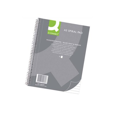 Kołonotatnik Q-CONNECT, A5, w linię, 80 kart., 70gsm, perforacja