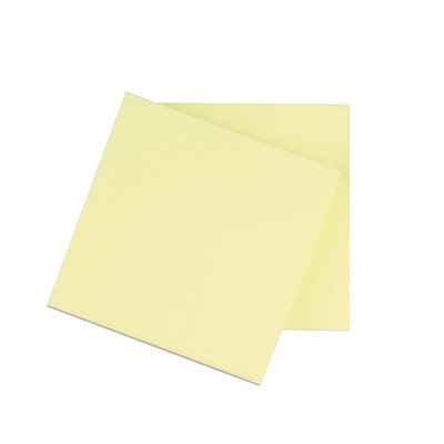 Bloczek samoprzylepny Q-CONNECT, 76x76mm, 1x100 kart., jasnożółty
