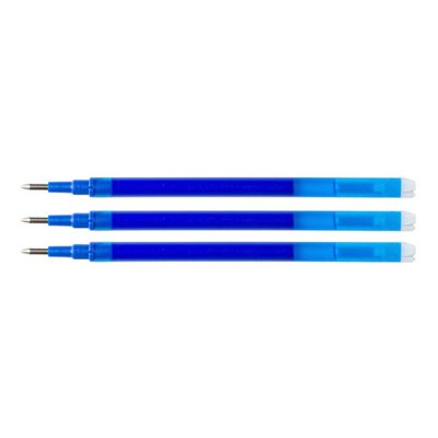 Wkład do długopisu wymazywalnego Q-CONNECT, 1,0mm, 3szt., zawieszka, niebieski