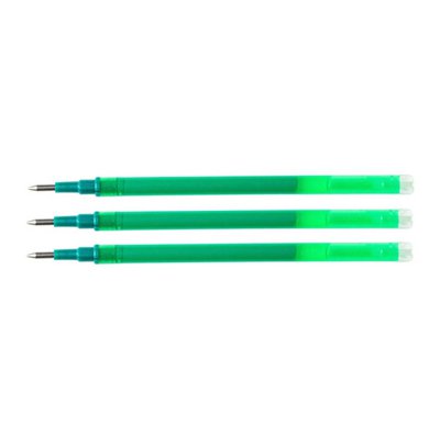 Wkład do długopisu wymazywalnego Q-CONNECT, 1,0mm, 3szt., zawieszka, zielony