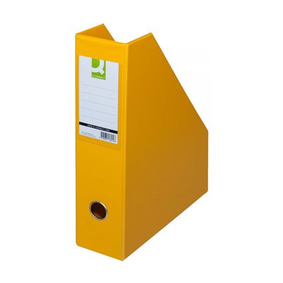 Pojemnik na dokumenty Q-CONNECT, PVC, A4/76, żółty