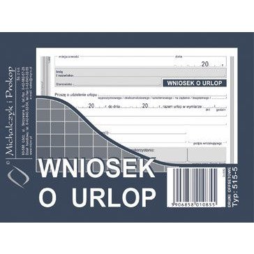 Wniosek o urlop, A6, offset