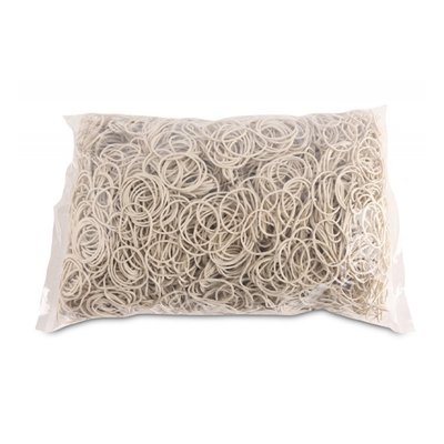 Gumki recepturki OFFICE PRODUCTS, średnica 30mm, 1,5x1,5mm, 60% kauczuku, 1000g, zgrzewka, białe