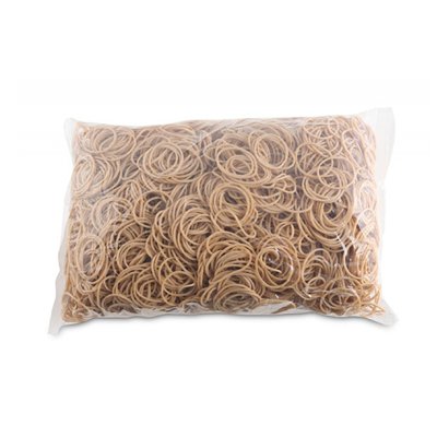 Gumki recepturki OFFICE PRODUCTS, średnica 30mm, 1,5x1,5mm, 60% kauczuku, 1000g, zgrzewka, naturalne