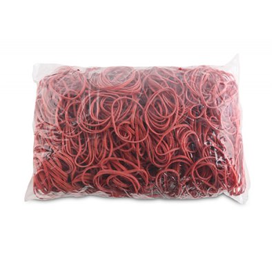 Gumki recepturki OFFICE PRODUCTS, średnica 50mm, 1,5x3mm, 60% kauczuku, 1000g, zgrzewka, czerwone