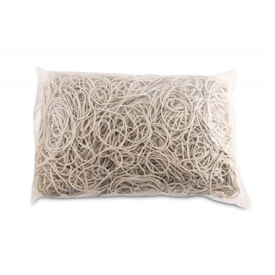 Gumki recepturki OFFICE PRODUCTS, średnica 50mm, 1,5x3mm, 60% kauczuku, 1000g, zgrzewka, białe