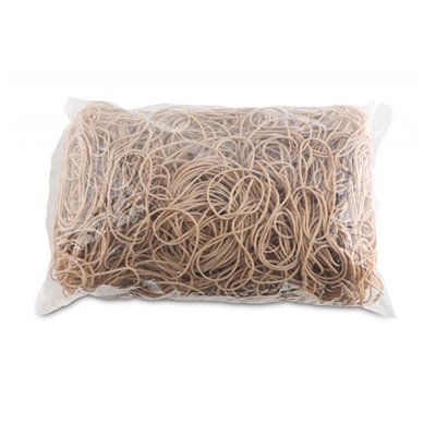 Gumki recepturki OFFICE PRODUCTS, średnica 60mm, 1,5x1,5mm, 60% kauczuku, 1000g, zgrzewka, naturalne