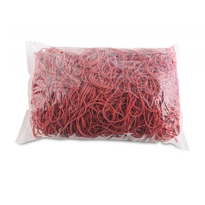 Gumki recepturki OFFICE PRODUCTS, średnica 70mm, 1,5x1,5mm, 60% kauczuku, 1000g, zgrzewka, czerwone