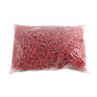 Gumki recepturki OFFICE PRODUCTS, średnica 80mm, 1,5x1,5mm, 60% kauczuku, 1000g, zgrzewka, czerwone