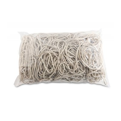 Gumki recepturki OFFICE PRODUCTS, średnica 80mm, 1,5x3mm, 60% kauczuku, 1000g, zgrzewka, białe