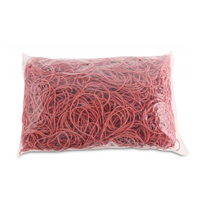 Gumki recepturki OFFICE PRODUCTS, średnica 100mm, 1,5x1,5mm, 60% kauczuku, 1000g, zgrzewka, czerwone